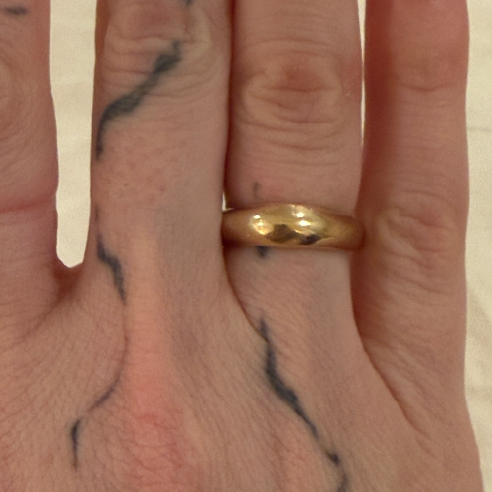10k Yellow Gold Triangle Ring
